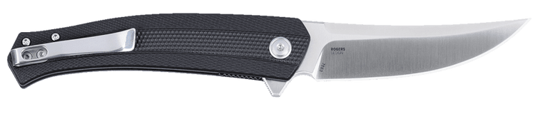 Columbia River 7060 Persian 3.44" Folding Plain Satin D2 Steel Black GRN Knife — view 2