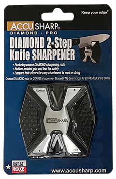 Accusharp 017C Diamond Pro 2-Step Knife Sharpener Diamond/Ceramic Coarse/Fine Aluminum Black/White — view 2