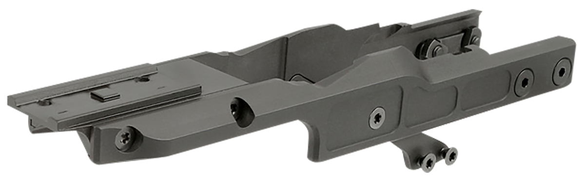 Midwest Industries AK Alpha Series Optic Mount - Black Hardcoat Anodized Aluminum/Steel - Aimpoint T2 Pattern — view 2