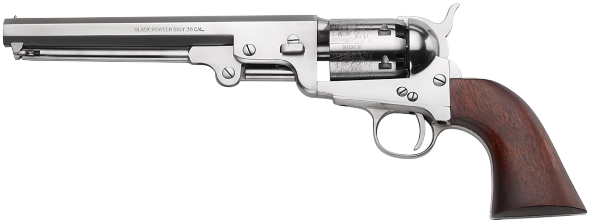 Pietta 1851 Navy Old Silver 36 Cal 7.50" 6rd Revolver — view 2