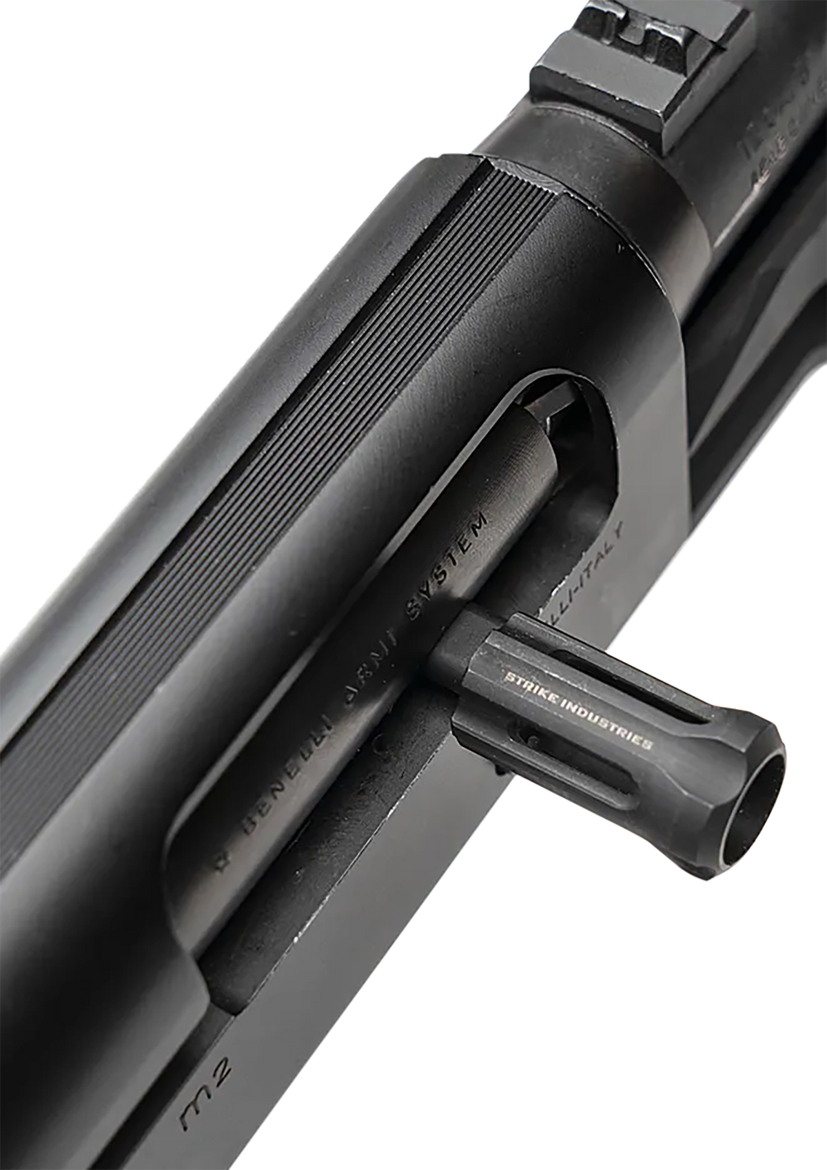 Strike Industries Extended Bolt Handle for Benelli M2 12-Gauge Black — view 2