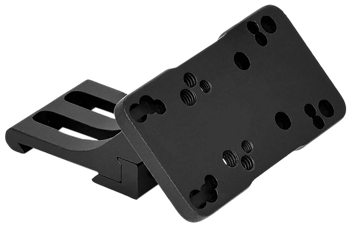 Warne 6110MR Red Dot Riser 45-Degree Offset Reflex Black Anodized Aluminum - Right Hand — view 2