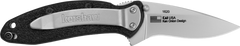 Kershaw Scallion 1620 2.4" Folding Flipper Plain Bead Blasted 420HC SS Black Nylon — view 2