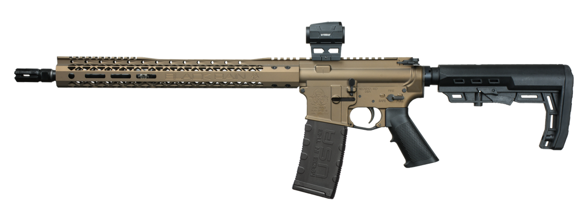 Black Rain Ordnance BRO26040602OPT 5.56 NATO 16" Semi-Auto Rifle - Viridian Venta Red Dot — view 2