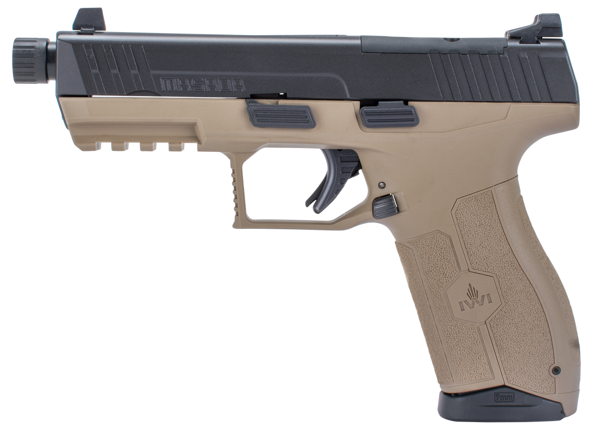 IWI US Masada 9mm Luger 4.60" TB 17+1 Flat Dark Earth Semi-Auto Pistol — view 2