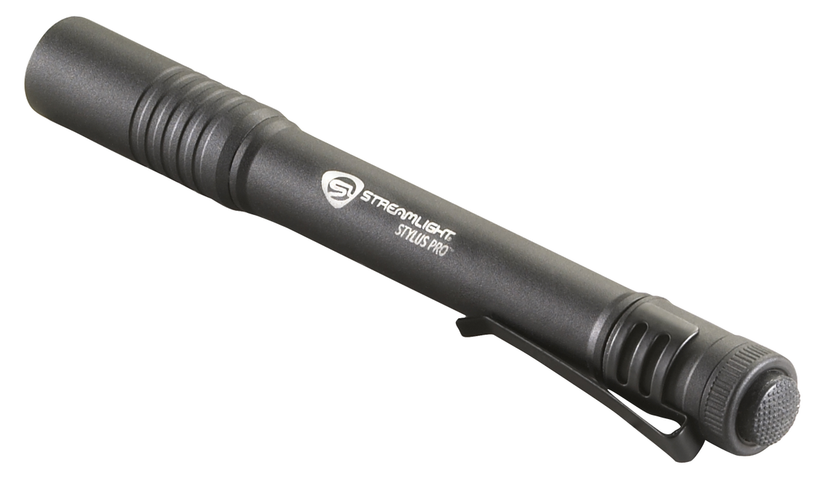 Streamlight 66118 Stylus Pro PenLight 100 Lumens C4 LED Aluminum Black Anodized AAA — view 2