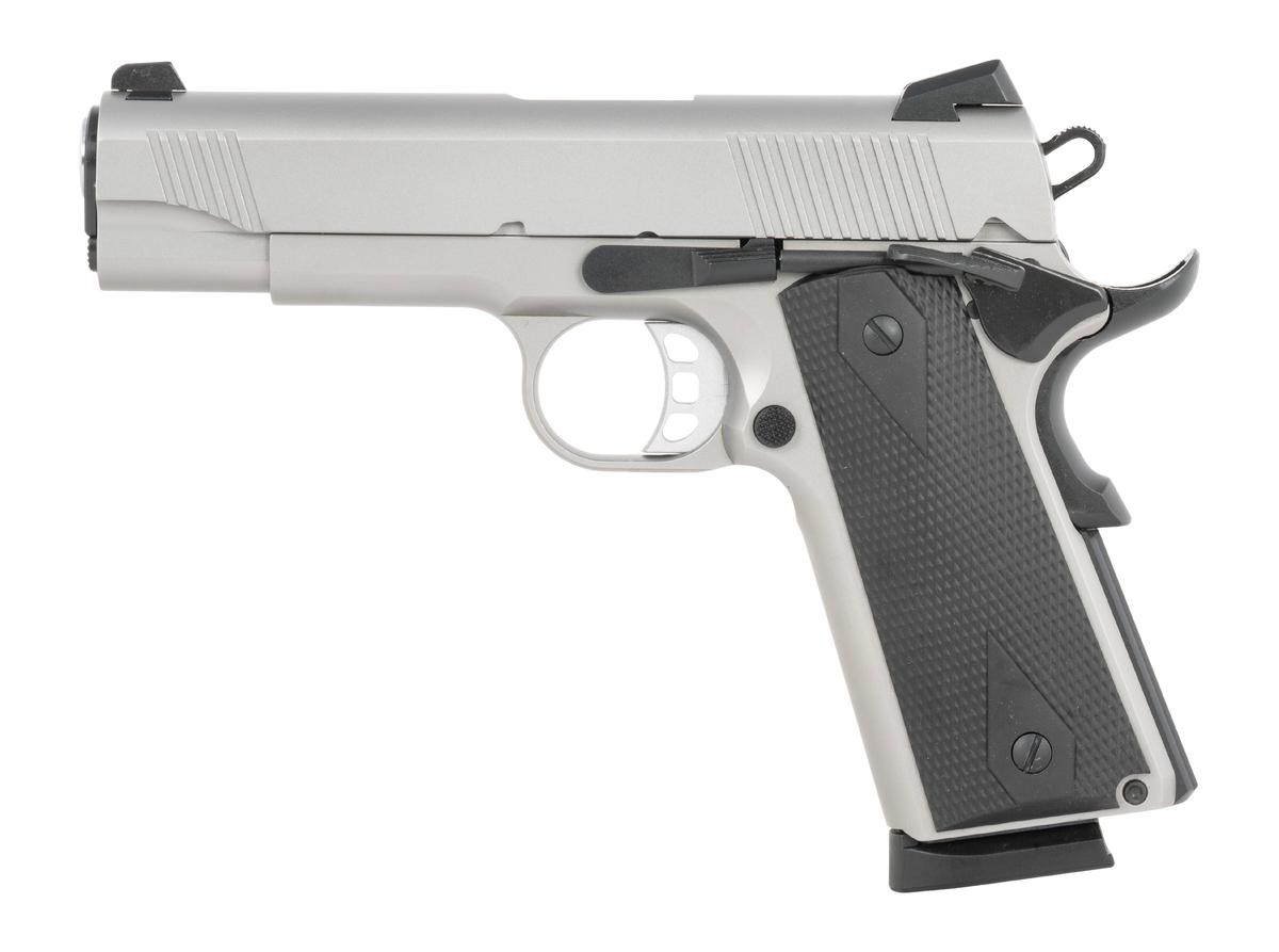 Tisas Arms 1911 Carry 45 ACP 4.25" 8+1 SAO Pistol - Stainless Steel — view 2