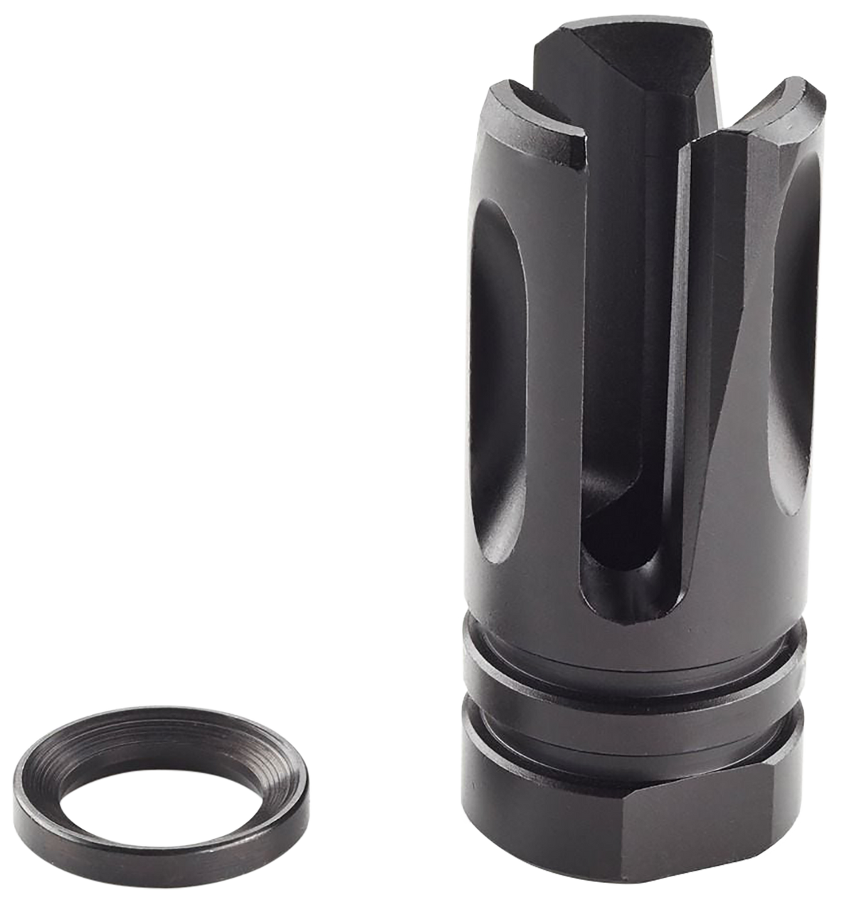 Wilson Combat Accu-Tac TRATFH Flash Hider 5.56x45mm NATO / .223 Rem 1/2"-28 Matte Melonite 4140 Steel — view 2