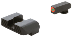 AmeriGlo GL434 Protector Sight Set for Glock - Green Tritium Orange Outline Front / Black Serrated Rear — view 2