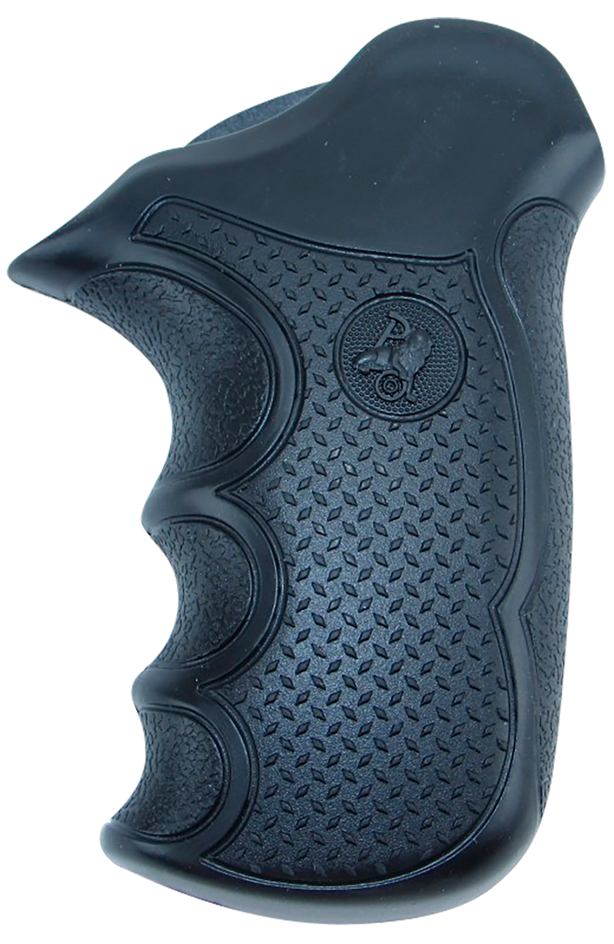 Pachmayr Diamond Pro Grip Taurus Compact Public Defender Black Rubber w/Finger Grooves — view 2