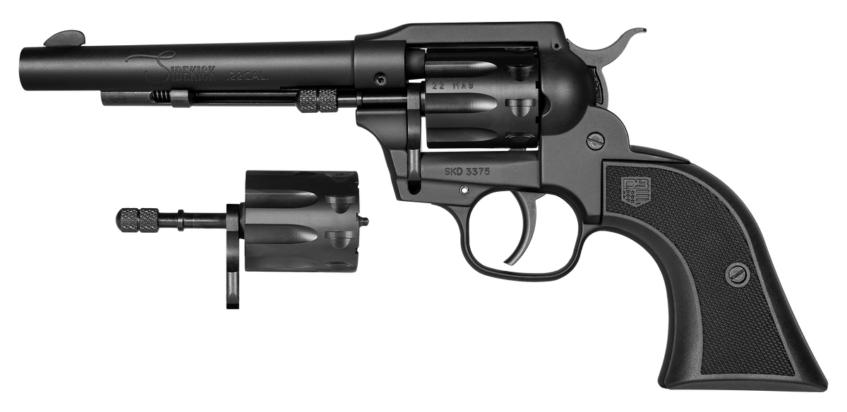 Diamondback Sidekick 22 LR/22 Mag 5.50" 9-Rd DA/SA Revolver - Black Cerakote — view 2