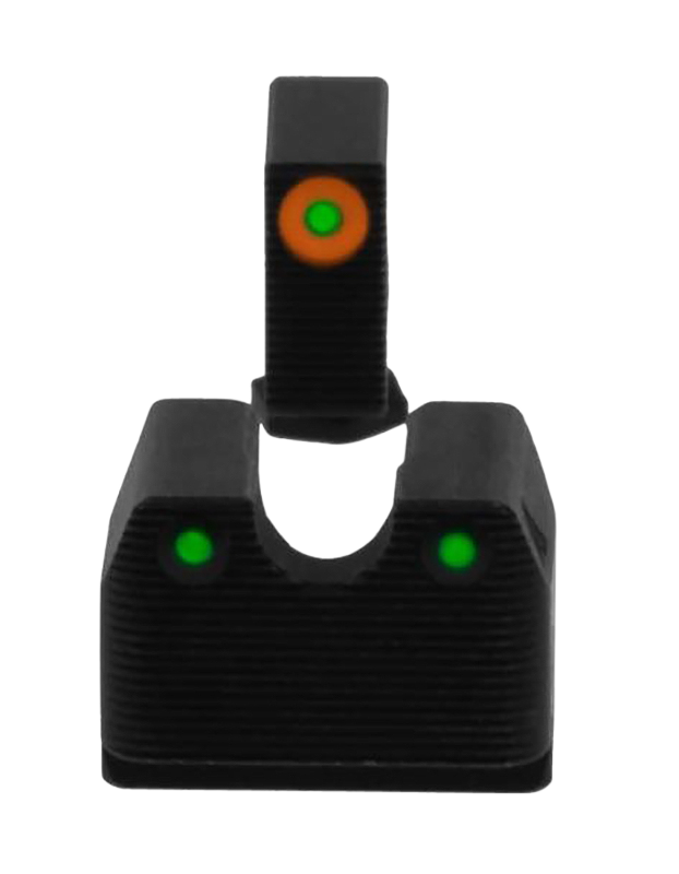 Rival Arms RA4A231G In-Line MOS Night Sights for Glock 17/19 - Green Tritium Orange Front / White Rear — view 2