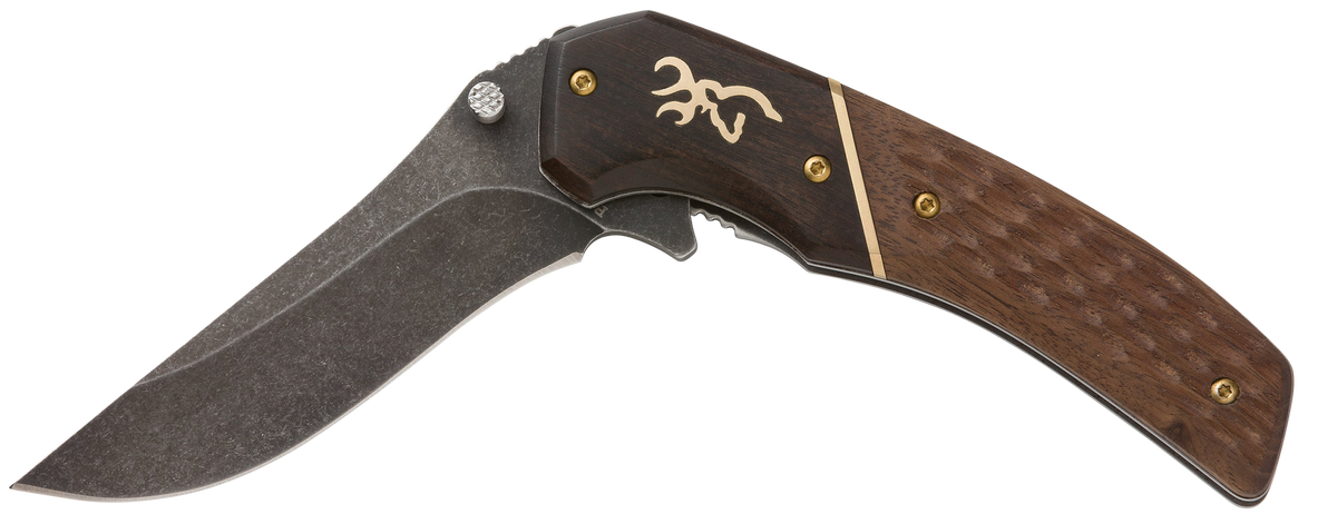 Browning Hunter Large 3.50" Folding Drop Point 440C SS Knife — view 2