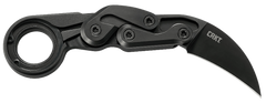 Columbia River Provoke 2.41" Folding Hawkbill Plain D2 Steel Black TiN Aluminum Handle — view 2