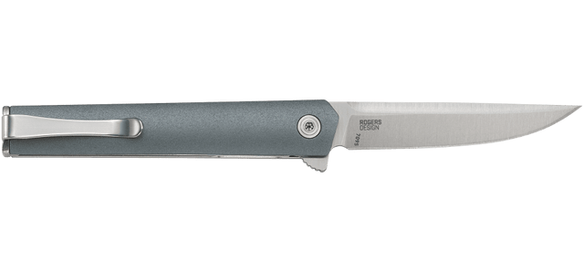 Columbia River CRKT 7095C CEO Compact 2.61" Folding Drop Point Plain 1.4116 SS Blue GRN Handle — view 2