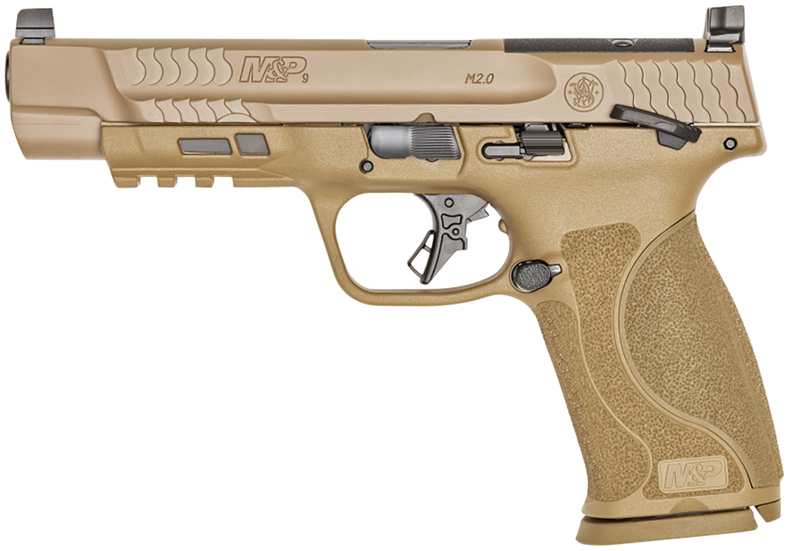 Smith & Wesson M&P M2.0 Full Size 9mm Luger 5" 17+1 FDE Semi-Auto Pistol w/Thumb Safety — view 2