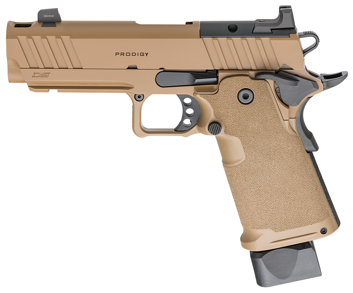 Springfield Armory 1911 DS Prodigy Comp 9mm Luger 4.25" 20+1 Semi-Auto Pistol - Coyote Brown — view 2