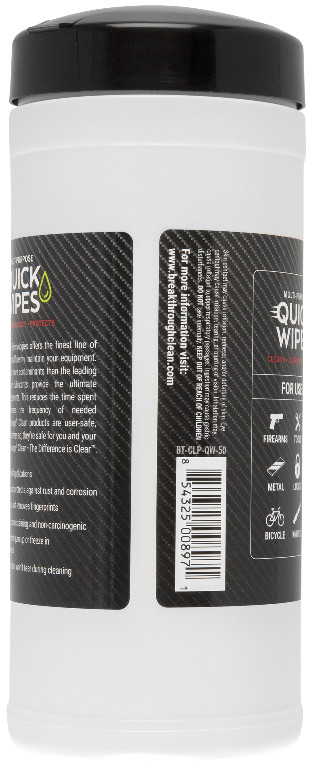 Breakthrough Clean Quick Wipes CLP 5" x 6" 50-Count — view 2