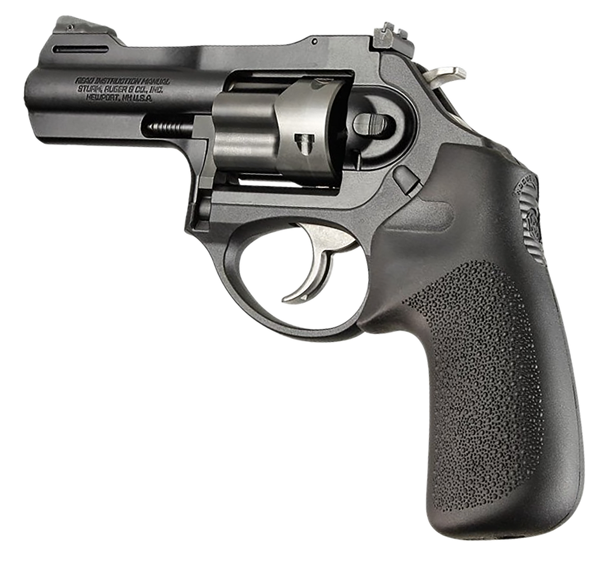 Hogue 78030 Tamer Black Rubber Cushion Grip - No Finger Grooves for Ruger LCR/LCRx — view 2
