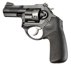 Hogue 78030 Tamer Black Rubber Cushion Grip - No Finger Grooves for Ruger LCR/LCRx — view 2