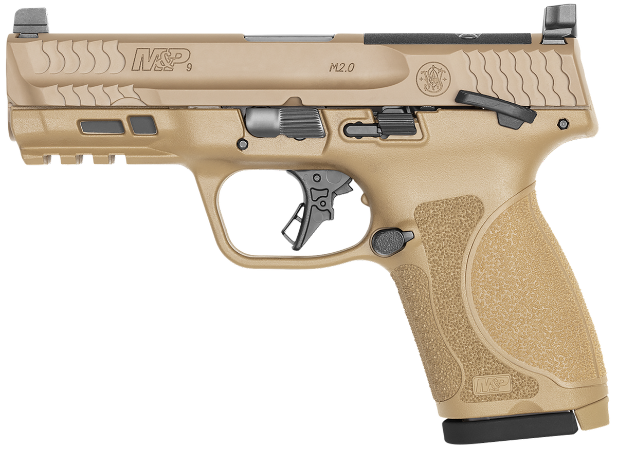 Smith & Wesson M&P 9 M2.0 Compact 9mm 4" 10+1 Semi-Auto Pistol - Flat Dark Earth Cerakote - MA Compliant — view 2