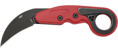 Columbia River Provoke 4041R 2.47" Folding Hawkbill Plain Black Stonewashed 1.4116 SS Red Grivory Handle — view 2