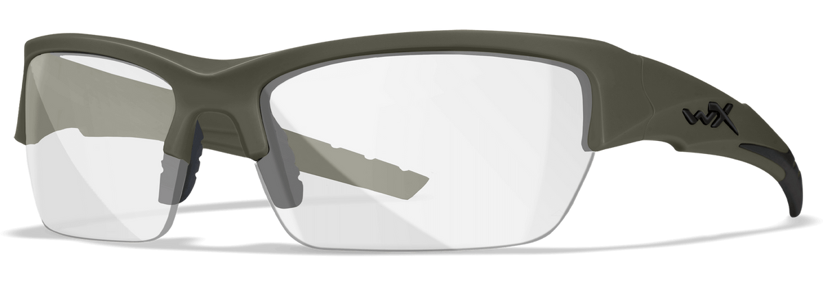 Wiley X WX Valor Smoke Gray/Clear/Light Rust Lens OD Green Frame Safety Glasses — view 2