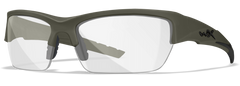 Wiley X WX Valor Smoke Gray/Clear/Light Rust Lens OD Green Frame Safety Glasses — view 2