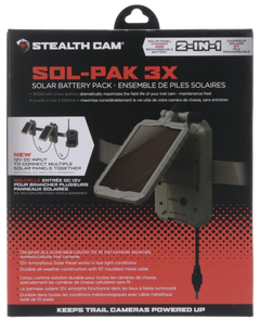 Stealth Cam STCSOLP3X10 Solar Power Panel 3000mAh 12V Weatherproof — view 2