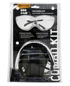 Pyramex Venture Gear VGCOMBO310 Earmuff/Glasses Combo 24 dB NRR OD Green/Clear — view 2