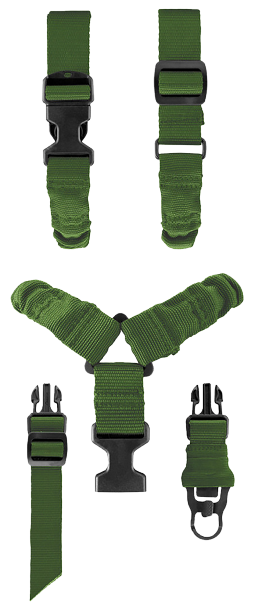 Aim Sports AOPS01G One Point Bungee Sling 26" Green Elastic Webbing - AR-15 — view 2