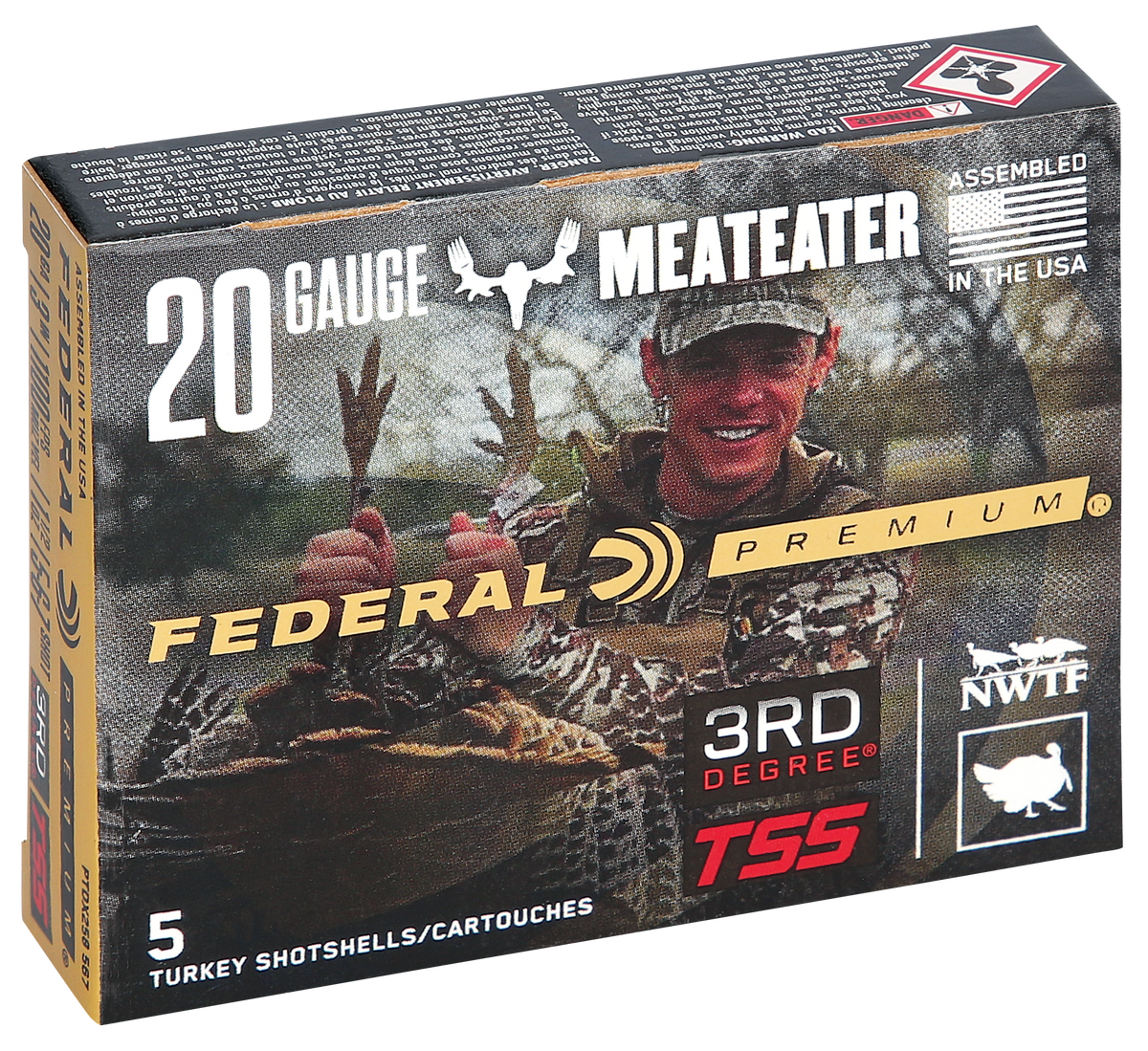 Federal PTDX258567 Premium 3rd Degree 20Gauge 3" 1 1/2oz 5/6/7Shot 5 Per Box/50 Case — view 2