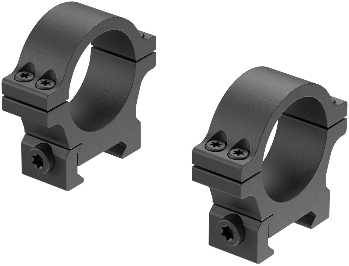 Leupold Open Range Cross-Slot 30mm Low Matte Black Scope Rings — view 2