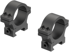 Leupold Open Range Cross-Slot 30mm Low Matte Black Scope Rings — view 2