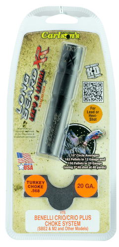 Carlsons Long Beard Turkey 20 Gauge Benelli Crio Plus Ported 17-4 Stainless Steel Choke Tube — view 2