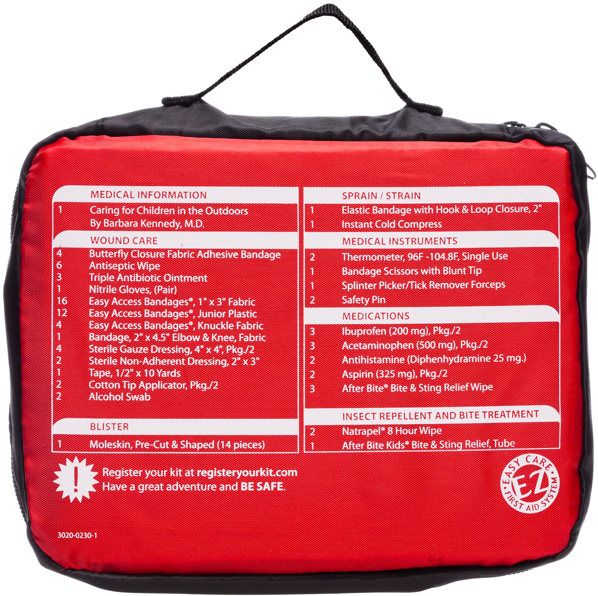 Adventure Medical Kits Adventure Family First Aid Kit 1-3 People - Black/Red — view 2