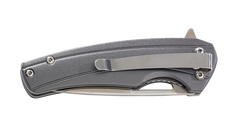 Smiths Products Istana 2.75" Folding Drop Point Plain Satin 400 SS Blade - Gray Anodized Aluminum Handle — view 2
