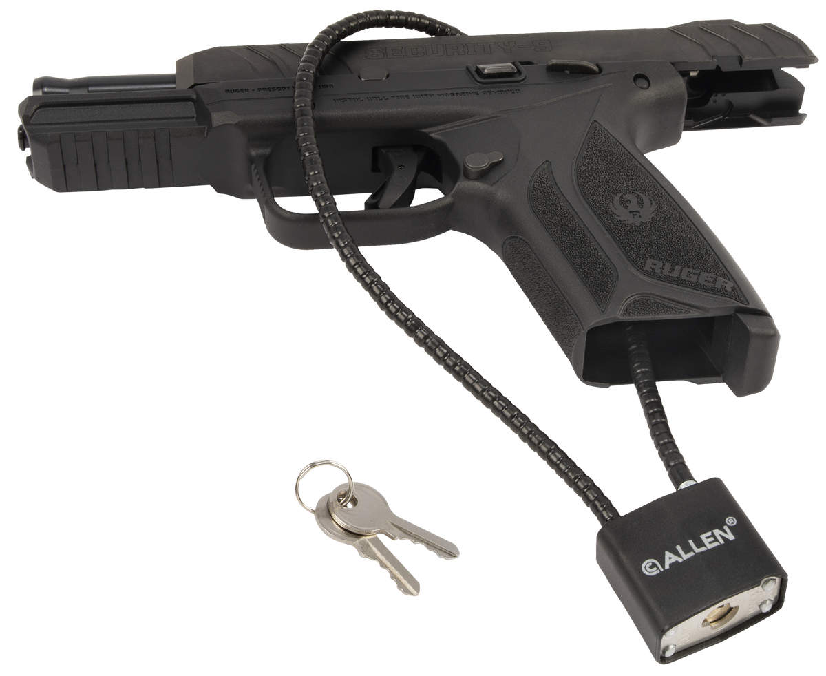 Allen 15414 Cable Gun Lock 15" Black Stainless Steel - Handgun/Rifle/Shotgun — view 2
