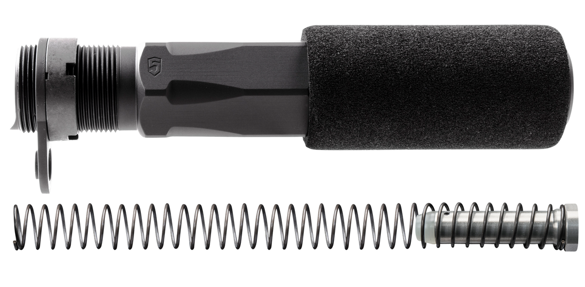 Phase 5 Weapon Systems HEX2C Hex-2 Buffer Tube Assembly 7.4" 7075-T7 Aluminum Black - AR Pistol Platform — view 2