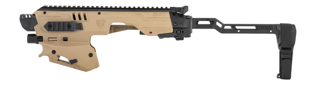 Meta Tactical EVO Universal Pistol Stabilizer Conversion Kit Fits Glock 9mm/40 S&W - Tan — view 2