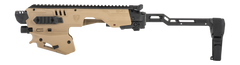 Meta Tactical EVO Universal Pistol Stabilizer Conversion Kit Fits Glock 9mm/40 S&W - Tan — view 2