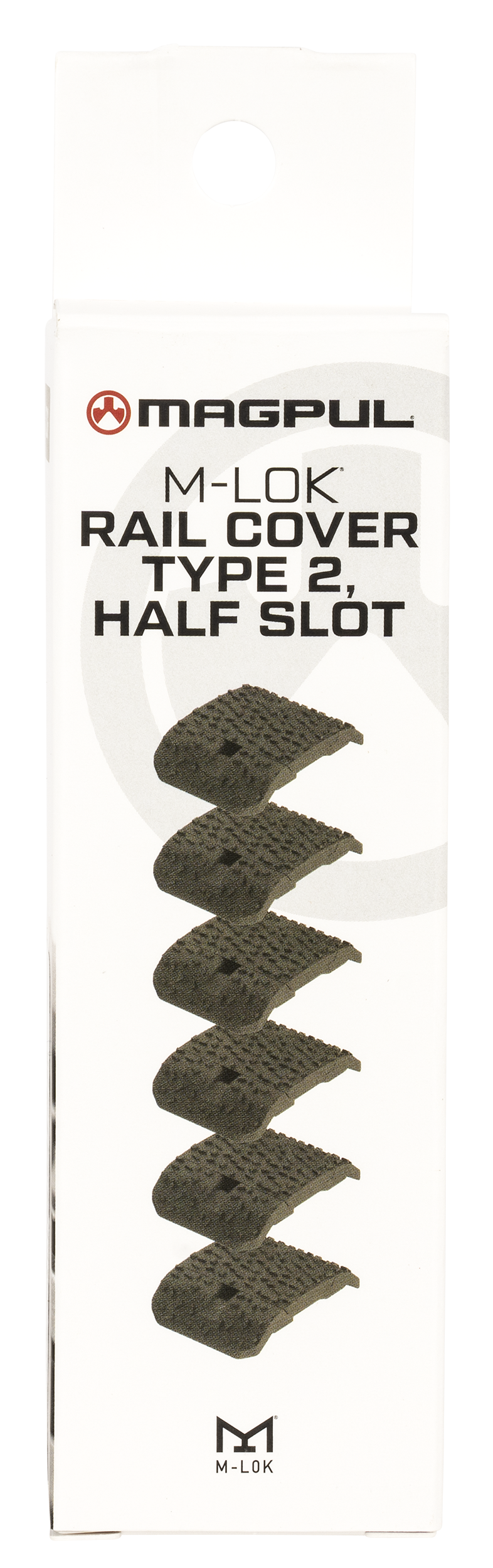 Magpul Industries M-LOK Rail Covers Type 2 Half Slot OD Green Aggressive Textured Polymer — view 2