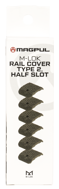 Magpul Industries M-LOK Rail Covers Type 2 Half Slot OD Green Aggressive Textured Polymer — view 2