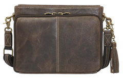 Kingport Industries Gun Tote'n Mamas GTM-22 Concealed Carry Clutch - Distressed Buffalo Brown — view 2