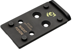 Night Fision Optic Adapter Plate DeltaPoint Pro to Glock Full Size MOS - Black Nitride Stainless Steel — view 2