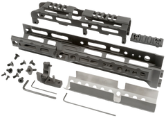 Midwest Industries Alpha AK 6" M-LOK Drop-In Handguard - 5-Slot Picatinny - Black Hardcoat Anodized — view 2