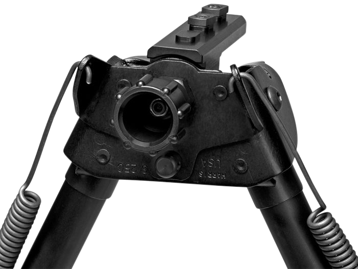 Harris S-L2M-LOK Swivel Bipod M-LOK 9-13" Self-Leveling Legs Rubber Feet - Black Steel/Aluminum — view 2