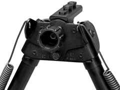 Harris S-L2M-LOK Swivel Bipod M-LOK 9-13" Self-Leveling Legs Rubber Feet - Black Steel/Aluminum — view 2