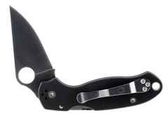 Spyderco Para 3 2.95" Clip Point Plain Edge Satin CPM S45VN Black G10 Folding Knife — view 2