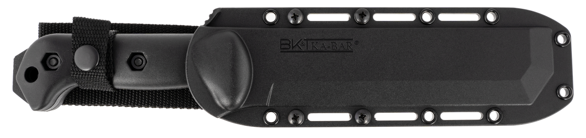 Ka-Bar BK3 Becker Tac Tool 7" Fixed Chisel w/Wire Cutter Part Serrated Black Ultramid Handle — view 2